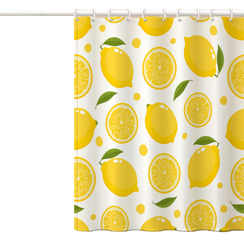120x180cm Shower Curtain with Hooks 3D Fruit Pattern Polyester Fabric Mildew Resistant Curtain 120x180cm Shower Curtain with Hooks 3D Fruit Pattern Polyester Fabric Mildew Resistant Curtain